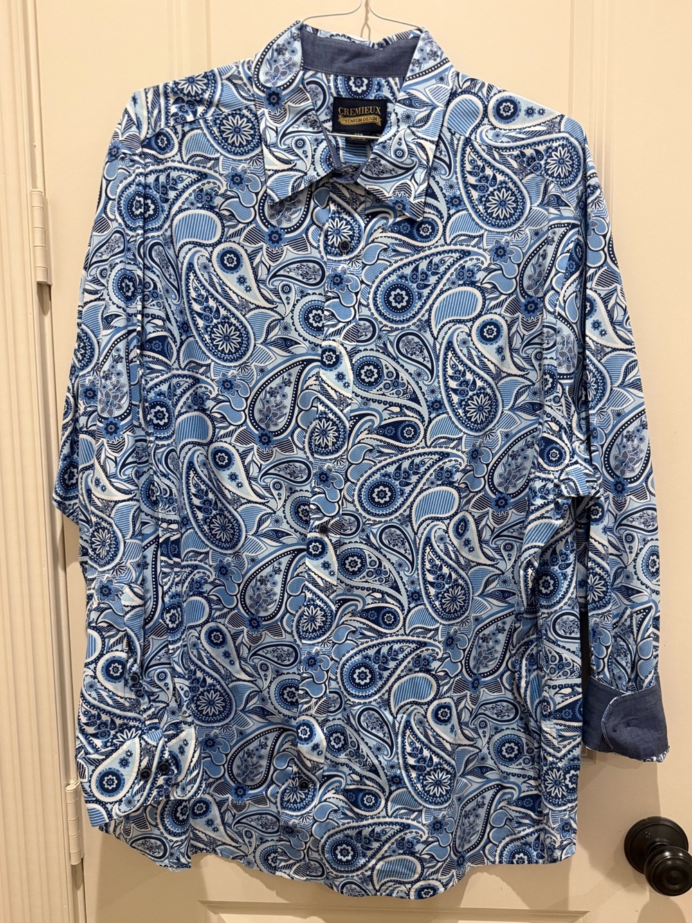 Daniel Cremieux Blue Paisley Button-Down Shirt